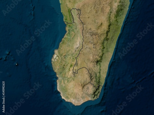 Toliary, Madagascar. Low-res satellite. No legend photo