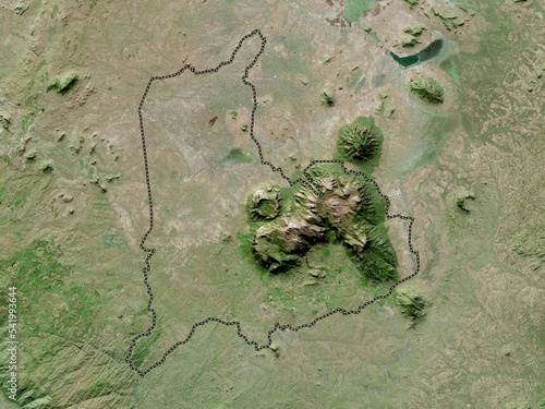 Mulanje  Malawi. High-res satellite. No legend