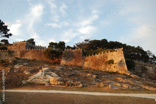 The defensive tower of the Monterreal Fortress, in Baiona, Vigo, Pontevedra, Galicia photo