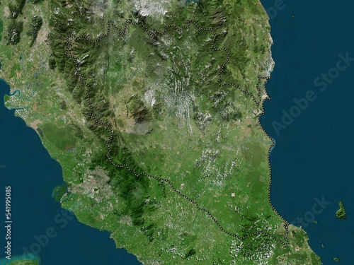 Pahang, Malaysia. High-res satellite. No legend