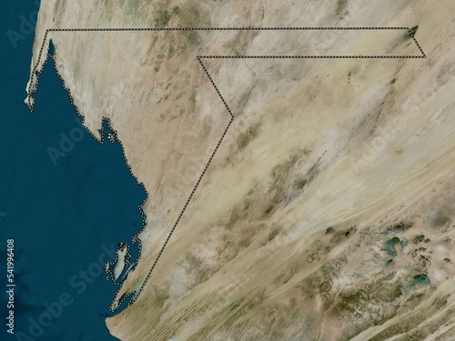 Dakhlet Nouadhibou, Mauritania. High-res satellite. No legend photo