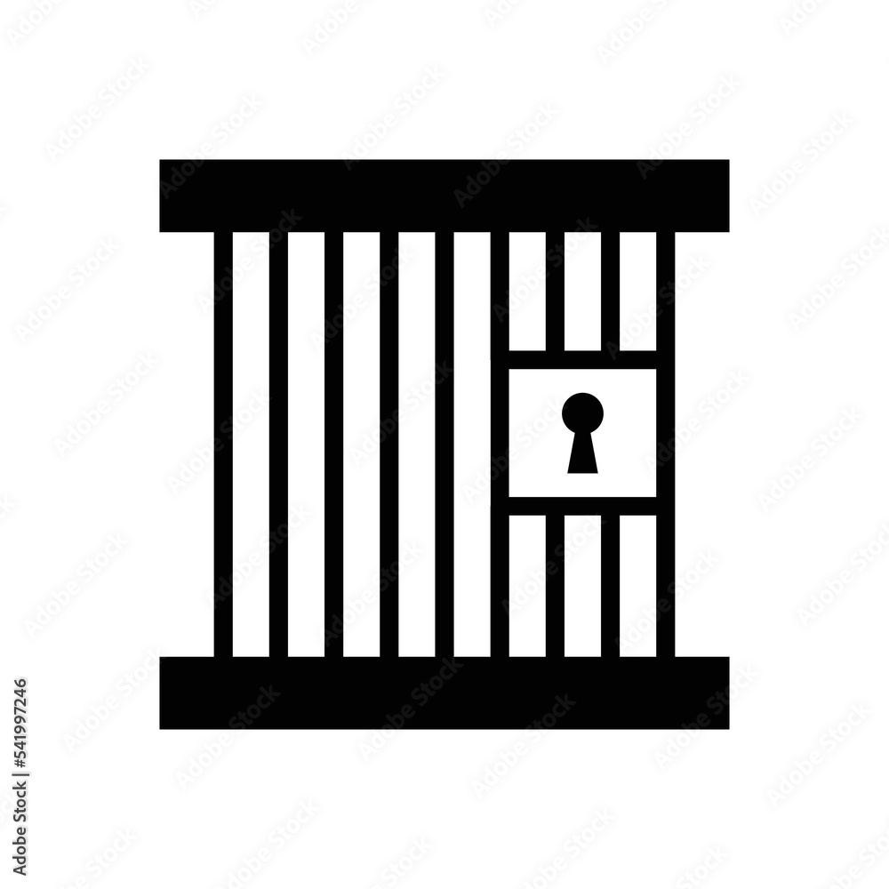 Jail icon vector design template Jail icon vector design template