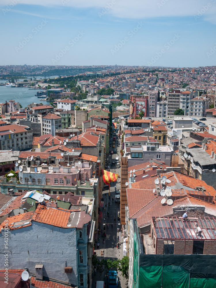 Cityscape of Istanbul from Galata tower