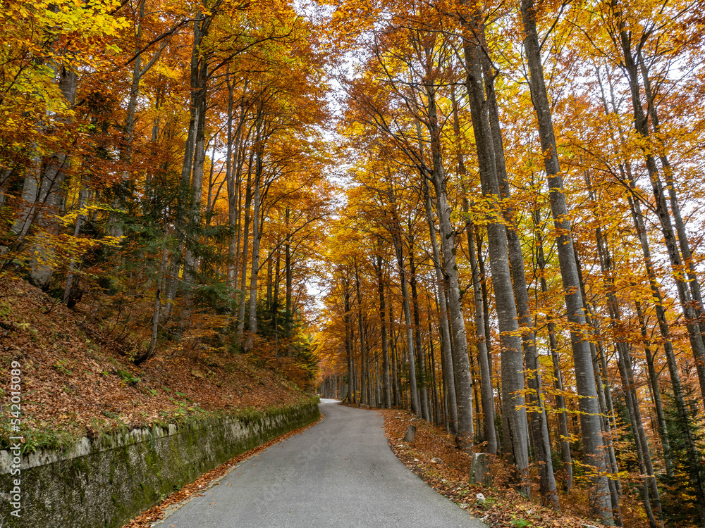 Fototapeta premium Mangart Saddle panoramic road, Slovenia