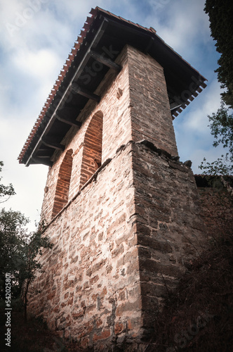 Romanesque church bell tower, Zuazo de Kuartango, Kuanrtango, Araba - Alava, Basque Country.
 photo