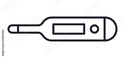 Electric fever thermometer vector icon
