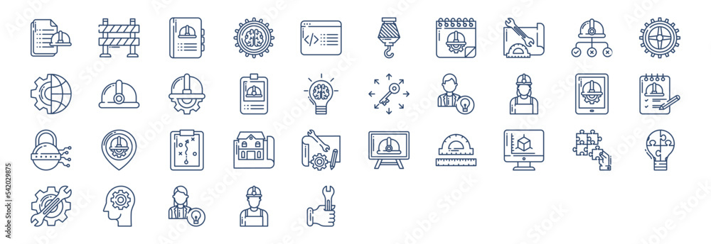 Collection of icons related to Engineering, including icons like ...