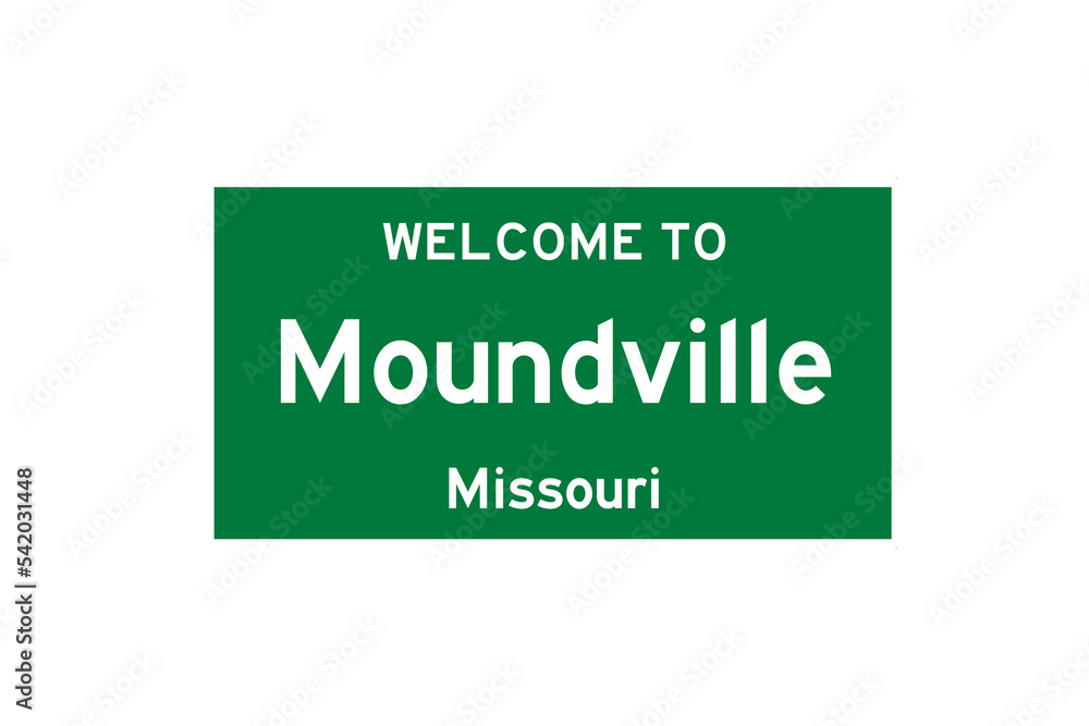 Moundville, Missouri, USA. City limit sign on transparent background. Moundville, Missouri, USA. City limit sign on transparent background.