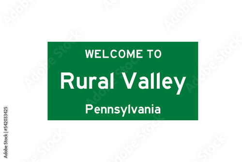 Tableau sur toile Rural Valley, Pennsylvania, USA