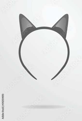 Cat ears mask. vector illustration