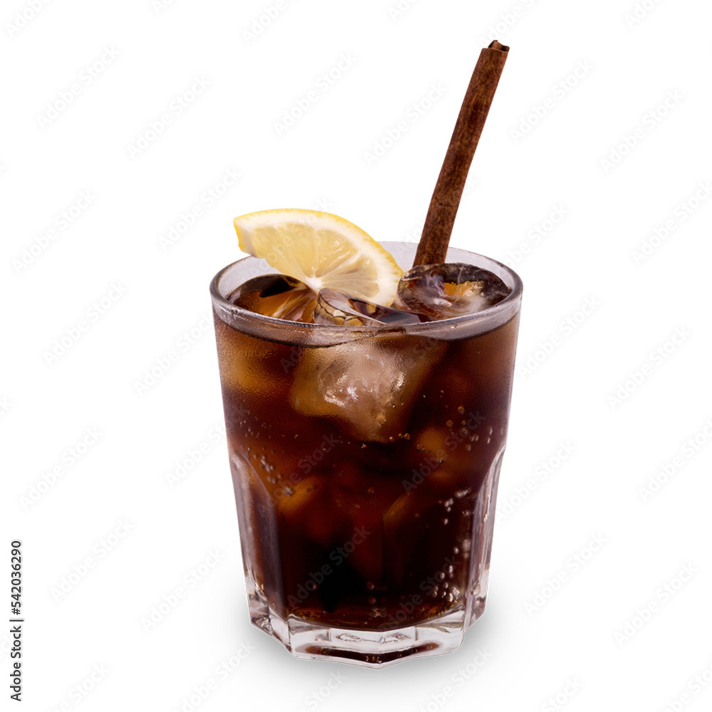 whisky coca cola with lemon and soda whisky coca cola with lemon and soda