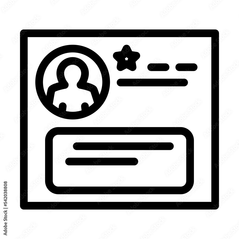 negative testimonial line icon vector. negative testimonial sign. isolated contour symbol black illustration negative testimonial line icon vector. negative testimonial sign. isolated contour symbol black illustration