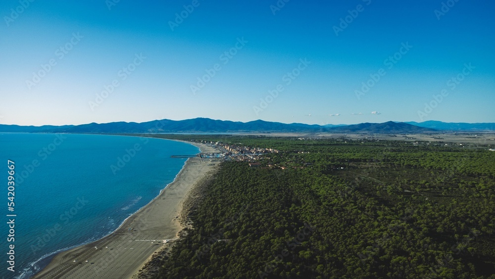 Beautiful shot of a calm sea coast in the daytime Beautiful shot of a calm sea coast in the daytime