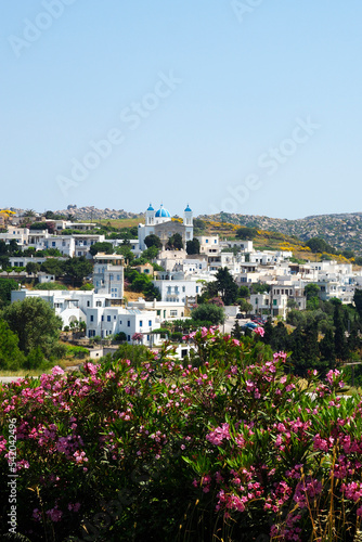 Falatados, dominated by its Cathedral Saint John/Holy Trinity, is a traditional mountain village of Tinos, famous island of the Cyclades, in the heart of the Aegean Sea.