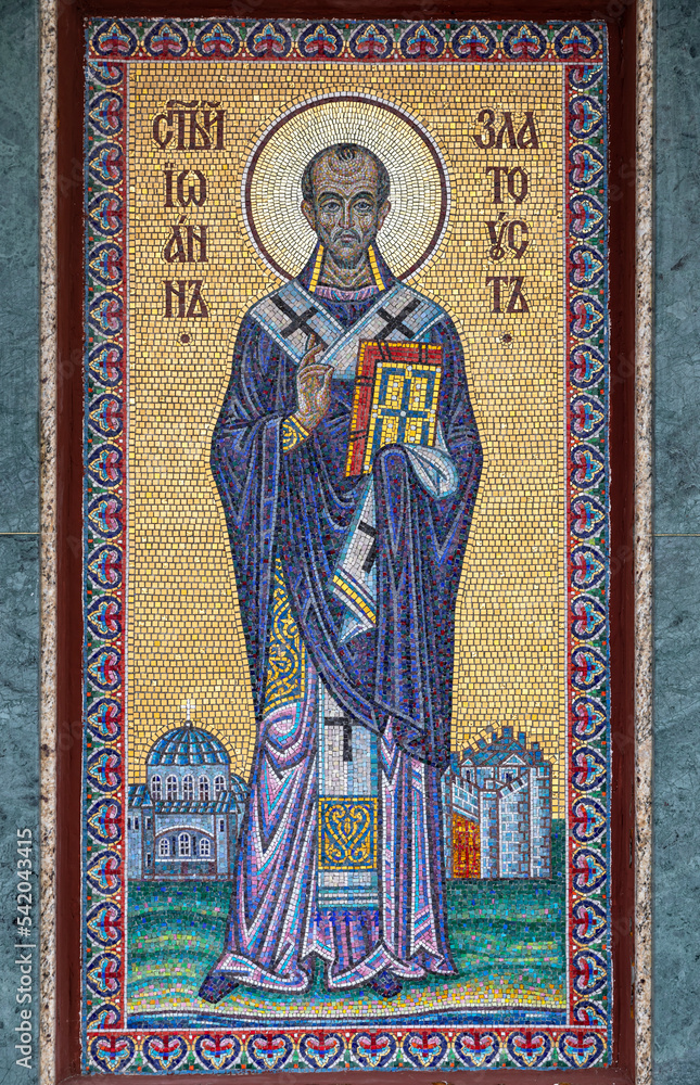 John Chrysostom. Mosaic