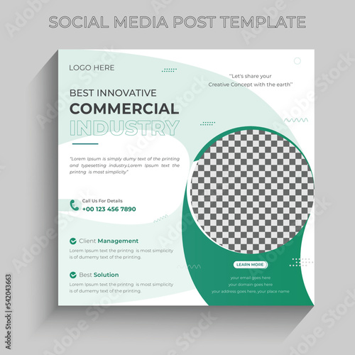 Social media post design template 