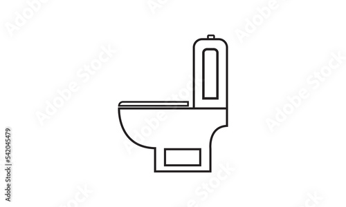 Toilet vector icon simple design perfect for all project high quality black style vector icons