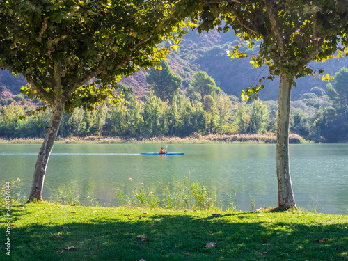 Photography Piraguista en el embalse de San Lorenzo en Lerida