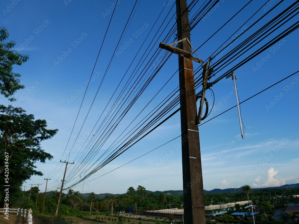 Electric poles in Thailand , Electric poles in Thailand ,