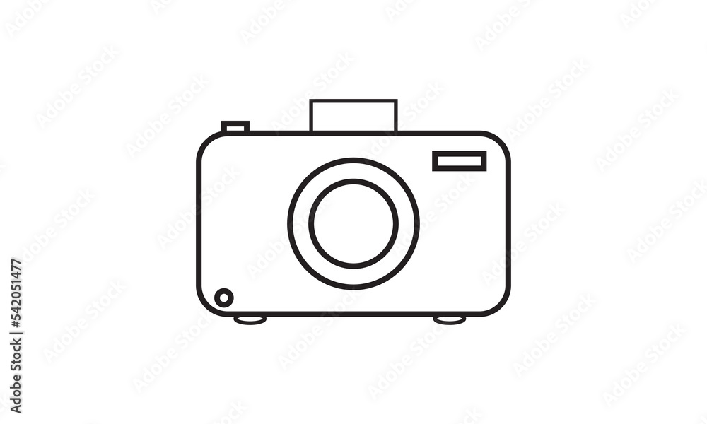 Photo camera vector icon Photo camera vector icon