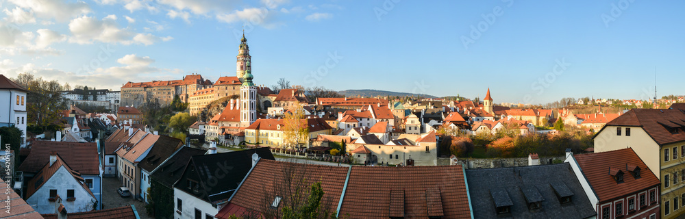 Obraz premium Panorama of the Czech Krumlov.