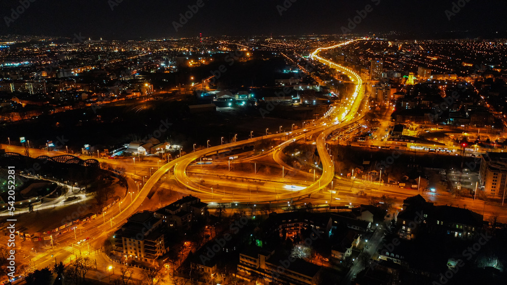 Φωτογραφία traffic at night