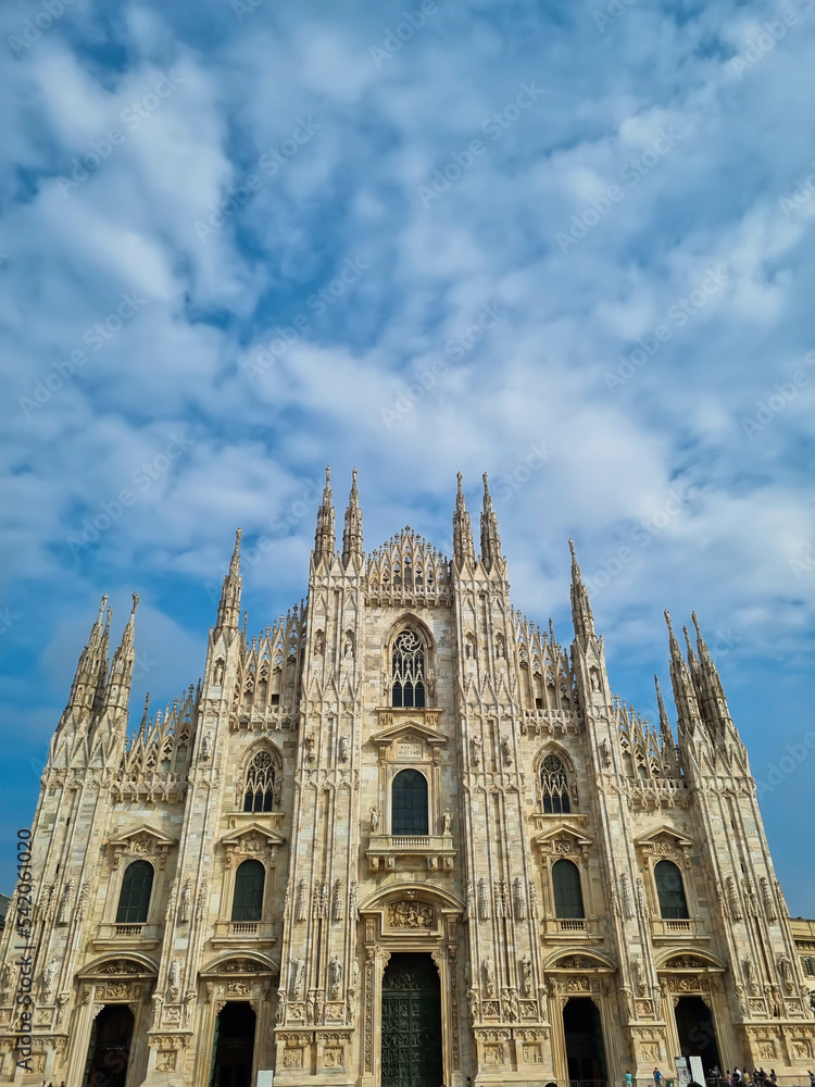 Duomo di Milano on a sunny day 