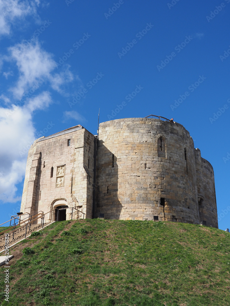 Clifford's Tower part of the ruined York Castle