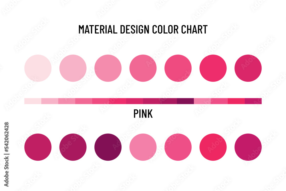 Material design color chart. Color scheme. Adobe Stock