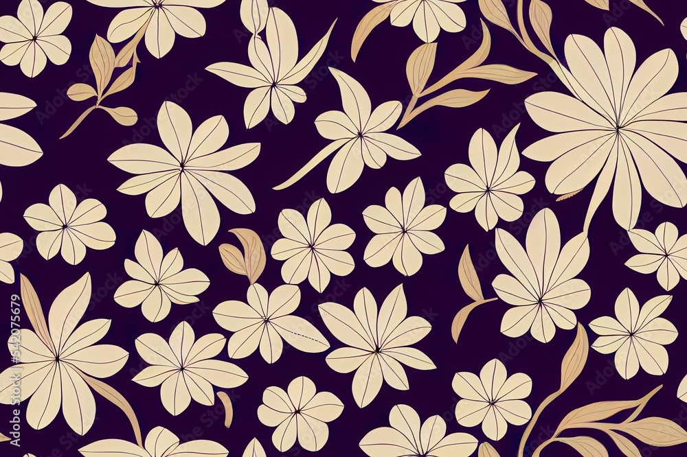 seamless flower pattern on background seamless flower pattern on background