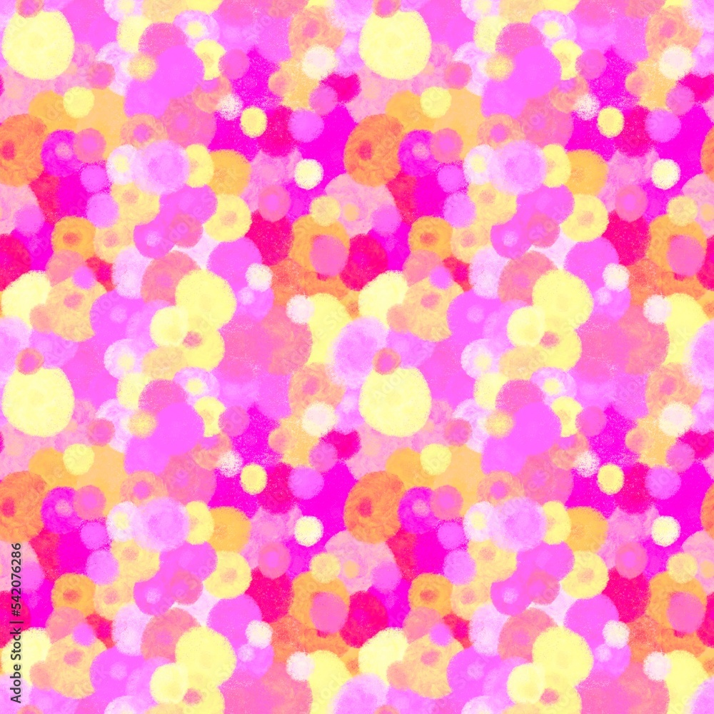 Abstract seamless paint spots markers pattern for wrapping paper and fabrics and linens and kids clothes print