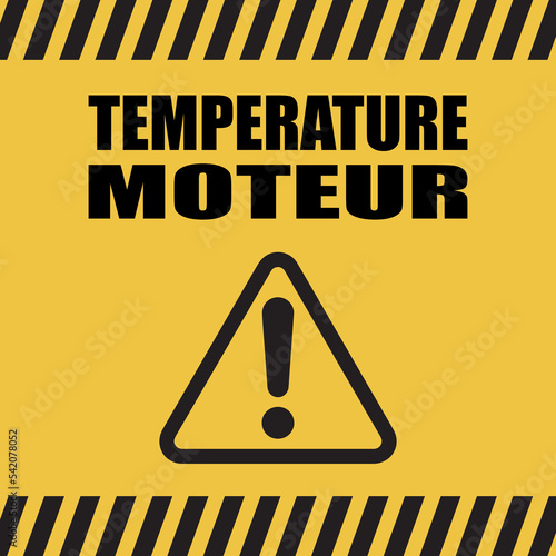 Logo température moteur.