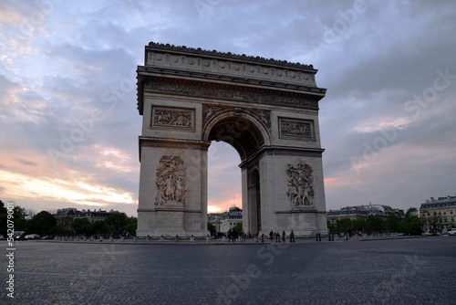 Triumph Arc in Paris at sunset