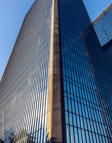 Les Mercuriales Business towers Paris Est side looking like the NYC twin towers