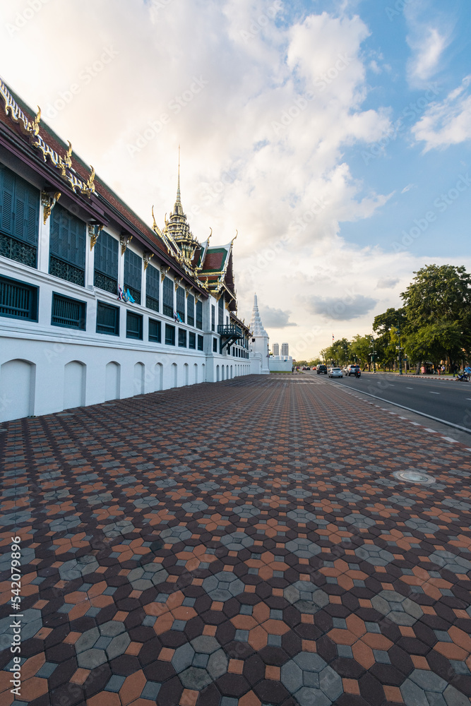 Fototapeta premium Streets around the Grand Palace in Bangkok