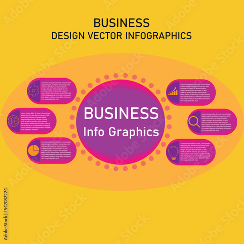 Info graphics Business Template  Design Marketing