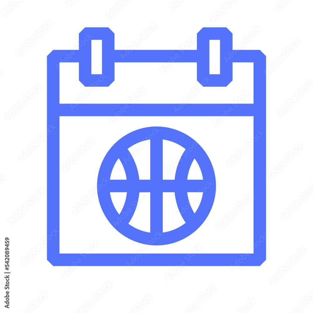 date hoop schedule sport line icon date hoop schedule sport line icon
