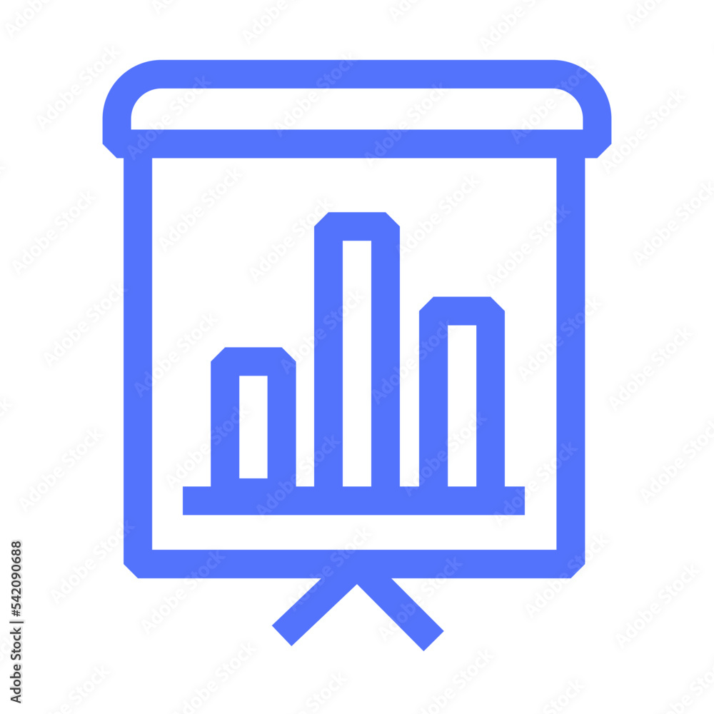 network presentation social line icon network presentation social line icon
