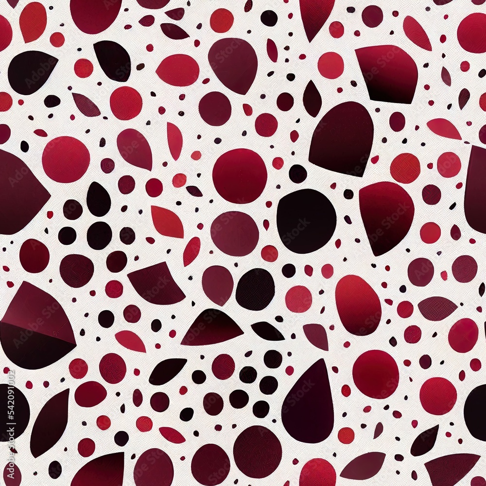 custom made wallpaper toronto digitalCollage contemporary garnet, pomegranate floral and polka dot shapes seamless pattern set. Modern exotic design for paper, cover, fabric, interior decor and other users.