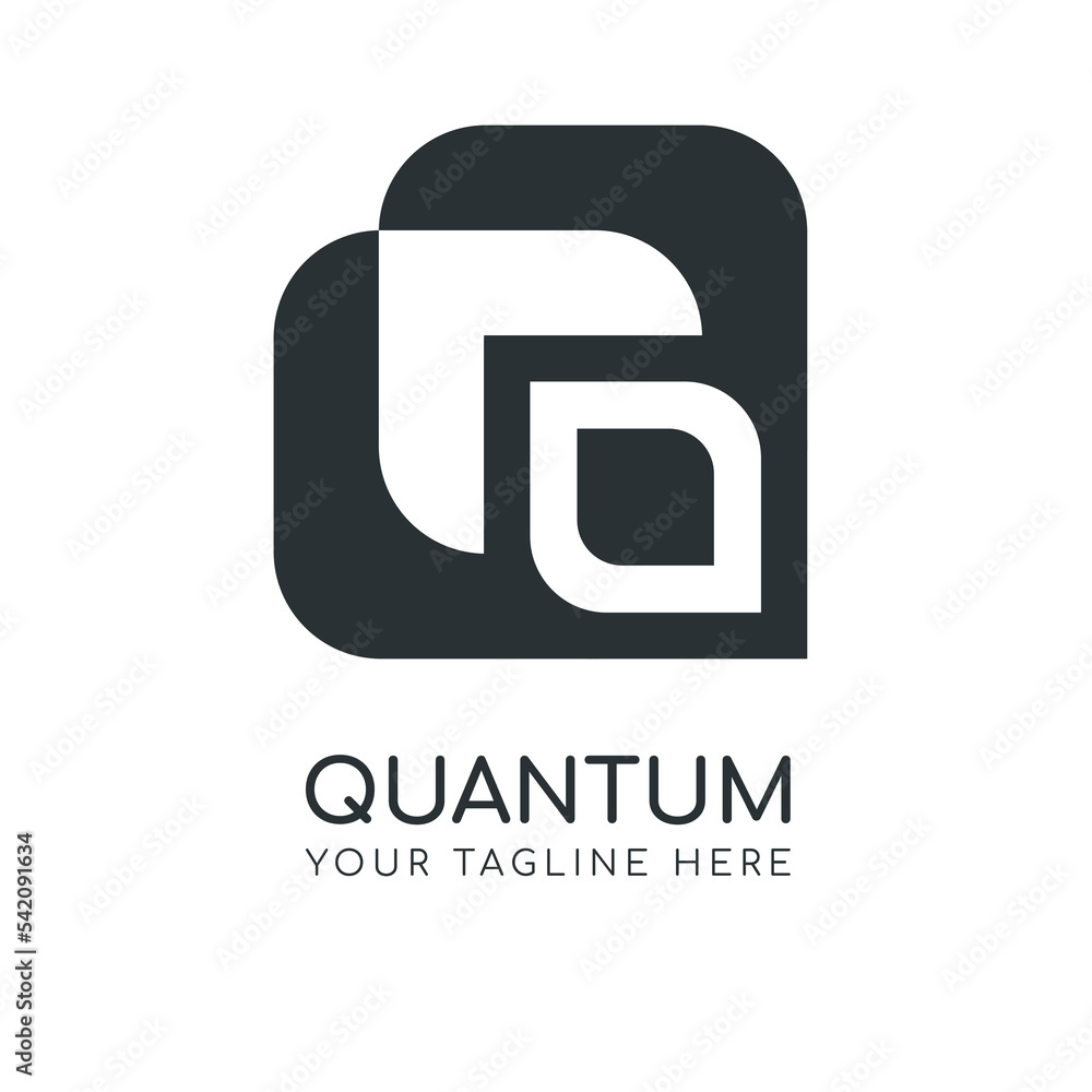 Letter Q for quantum logo. It can be used for company logos whose names