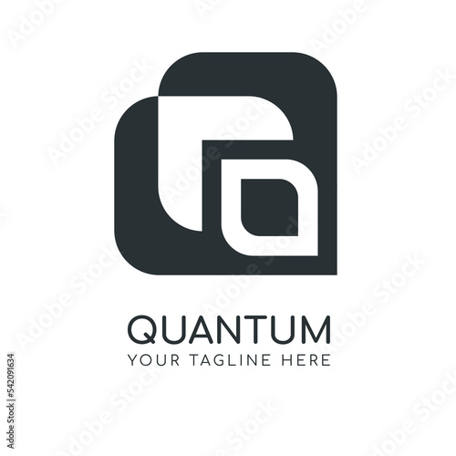 Letter Q for quantum logo. It can be used for company logos whose names start with the letter q.