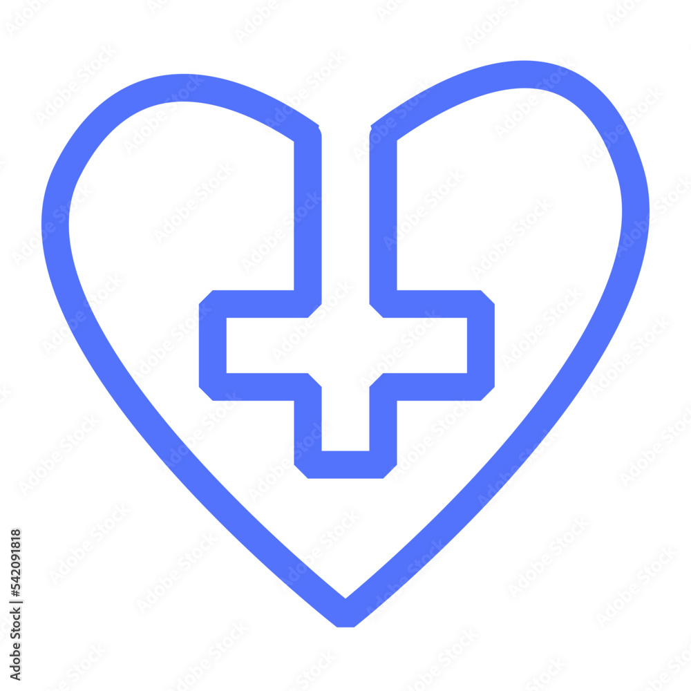 Obraz premium hospital medical line icon