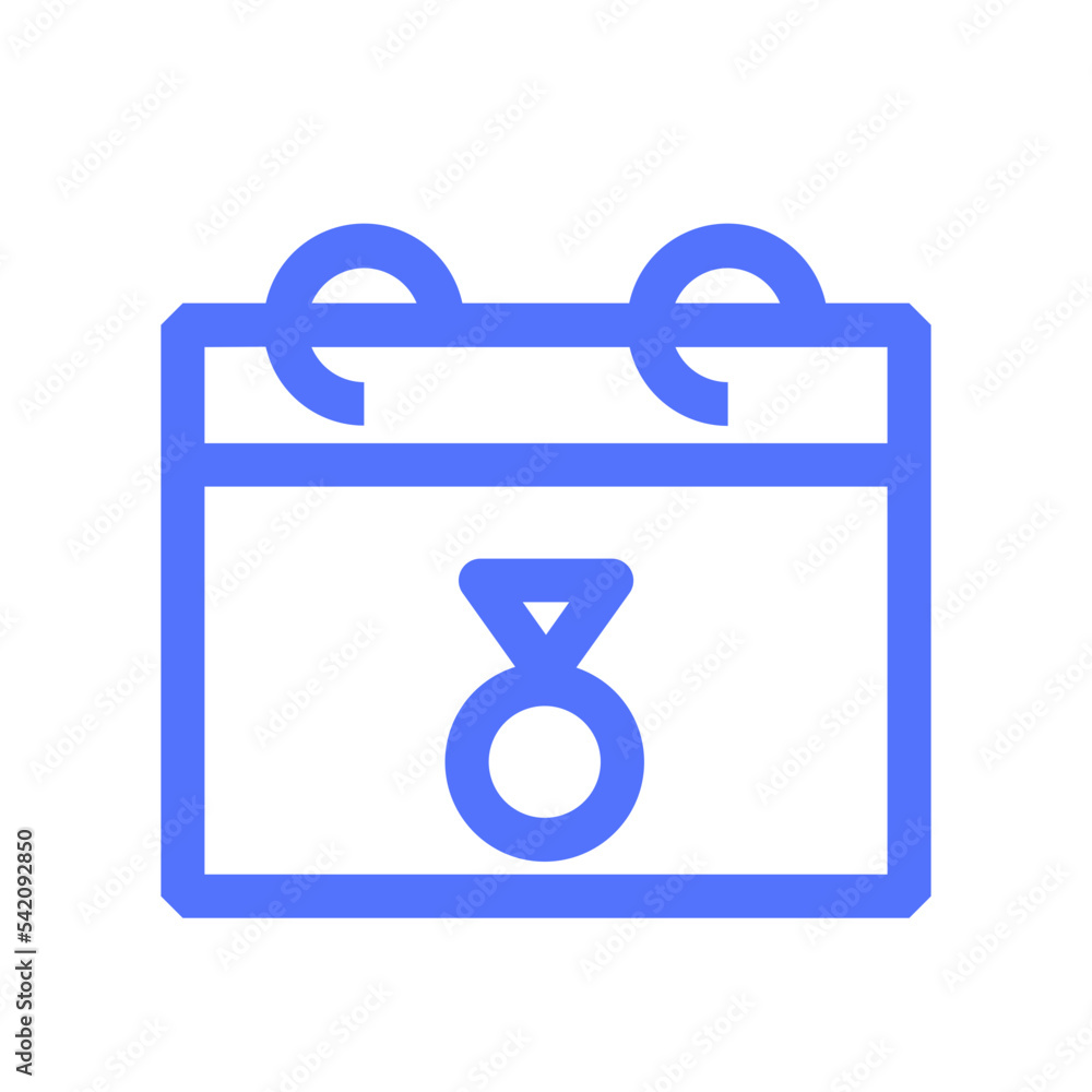 schedule wedding line icon schedule wedding line icon