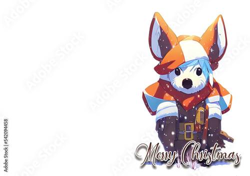 Cute Animal Christmas Card