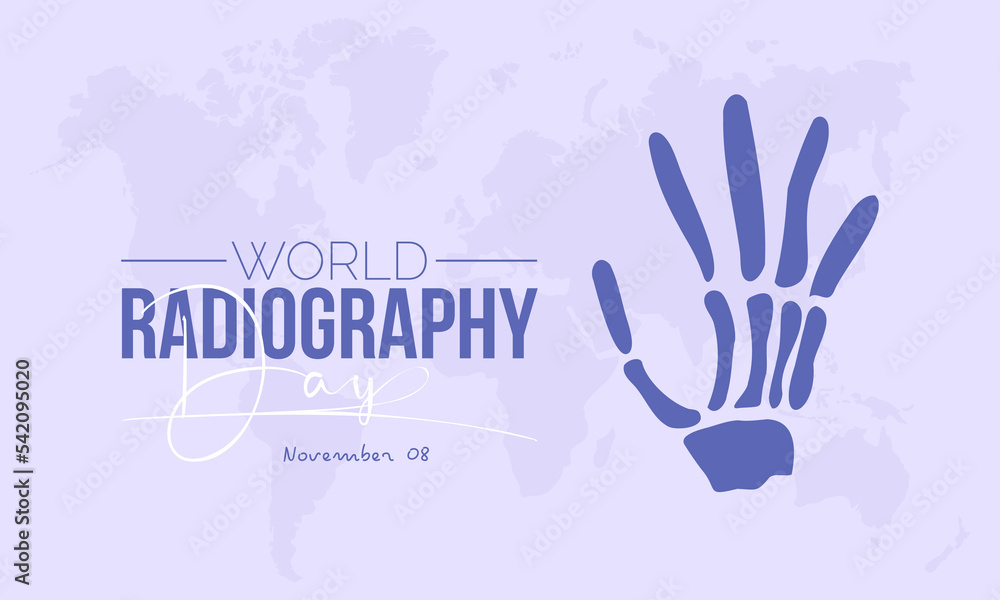 Vector illustration design concept of World Radiography Day observed on November 8 Vector illustration design concept of World Radiography Day observed on November 8