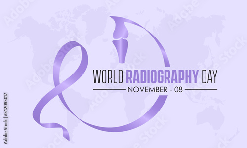 Vector illustration design concept of World Radiography Day observed on November 8