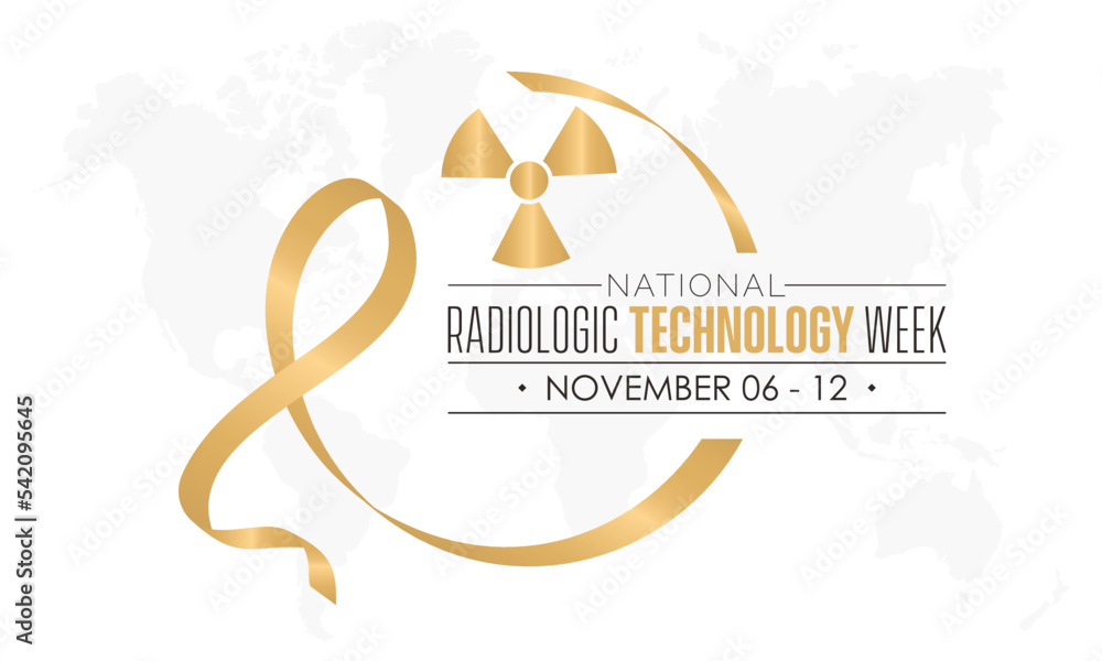 Vector illustration design concept of National Radiologic Technology Week observed on November 6 to 12