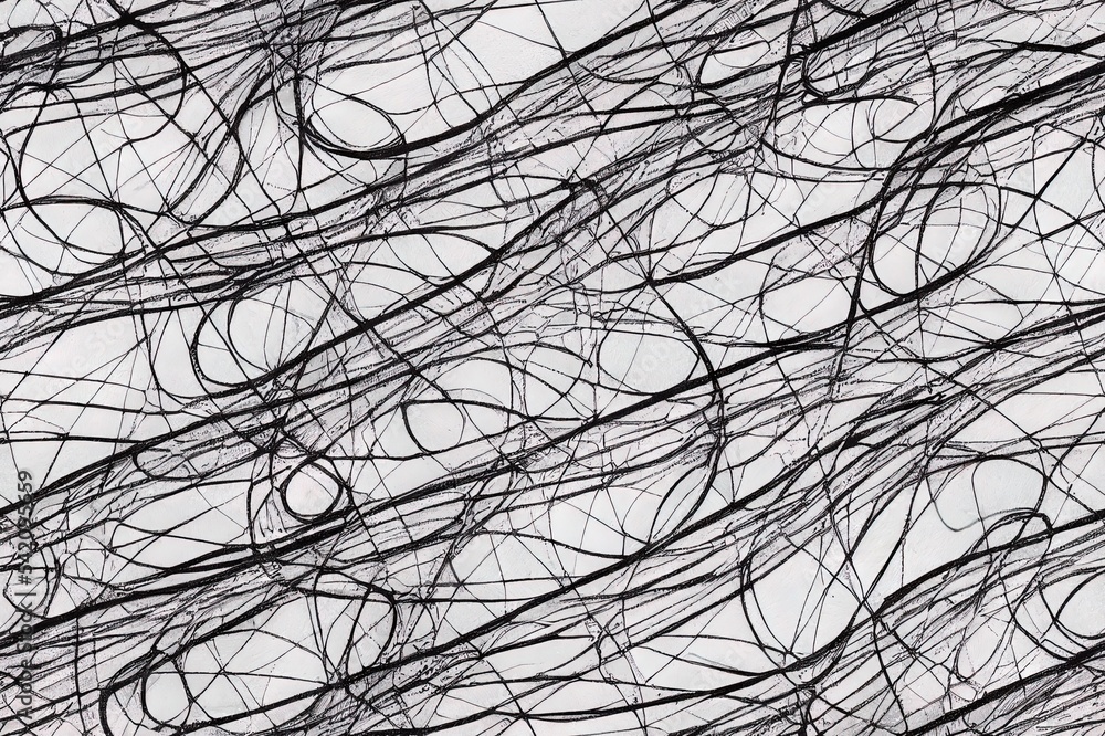 Fototapeta premium Simple seamless hand draw line pattern. Scribble. Vertical color lines.