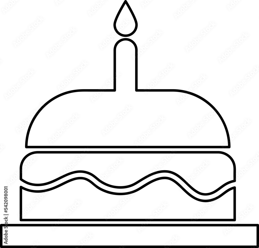 birthday cake icon vector symbol template on white background..eps birthday cake icon vector symbol template on white background..eps
