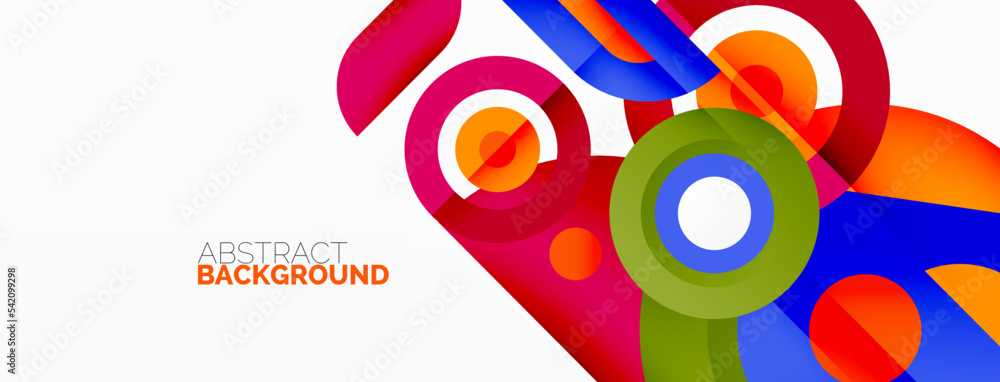 Rings and circles geometric abstract background for wallpaper, banner, backdrop Rings and circles geometric abstract background for wallpaper, banner, backdrop
